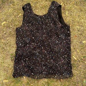 Black Confetti Medium Willow and Thread Tank Top